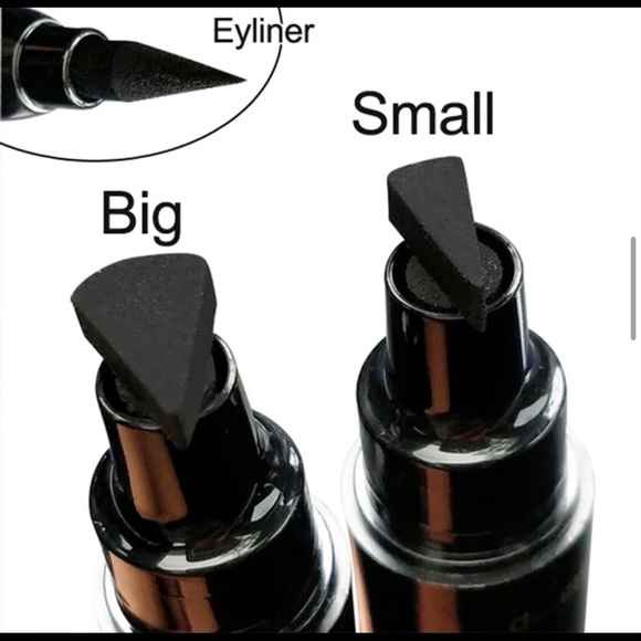 🌺HP🌷 Eyeliner liquid pen sponge stamp waterproof large small stamp black - Picture 4 of 4